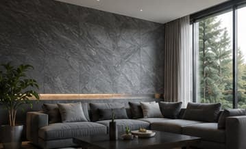 Wohnzimmer in Schiefer